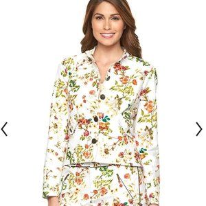 Alice Through the Looking Glass floral denim jacket